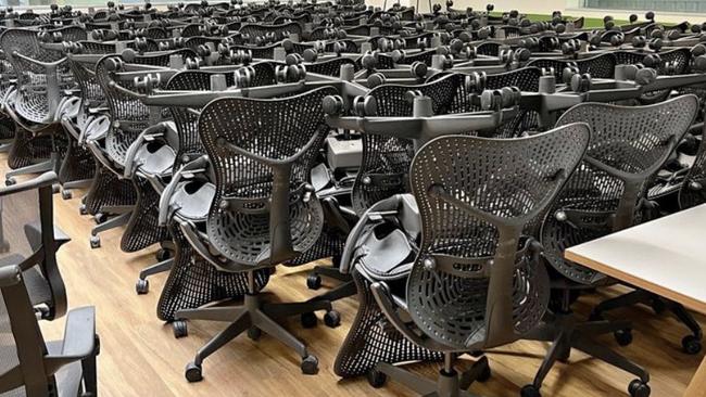 A photo of an office chair graveyard has brought into blistering reality a major disaster unfolding in Australia.