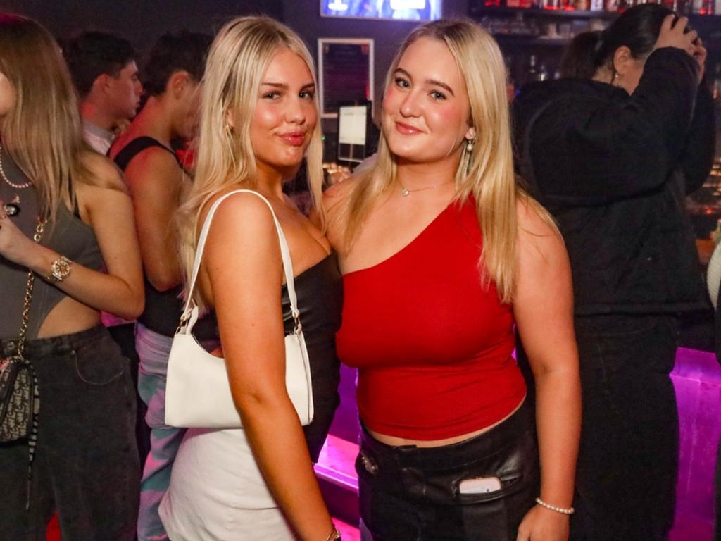 Gabrielle Roesler and Sophie Clarke at Cocktails Nightclub. Picture: Kitt O'Halloran.