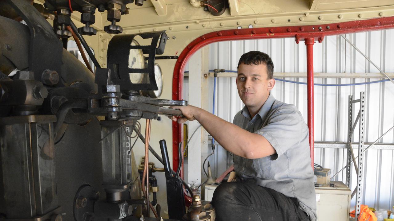 JOURNEY'S END: DownSteam Tourist Railway and Museum volunteer project manager Andrew Caldwell said the restoration of The Pride of Toowoomba is nearing completion. Picture: Rhylea Millar