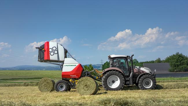 Poettinger Impress 185V PRO large round baler.