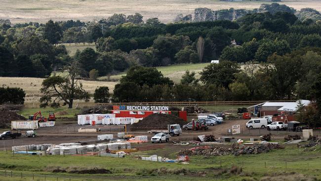 The site of TV program The Block on McGeorge Rd Gisborne where the houses were built on large rural blocks. Picture: David Geraghty