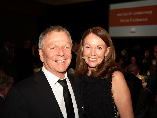 Former Qantas boss Geoff Dixon and his wife Dawn.