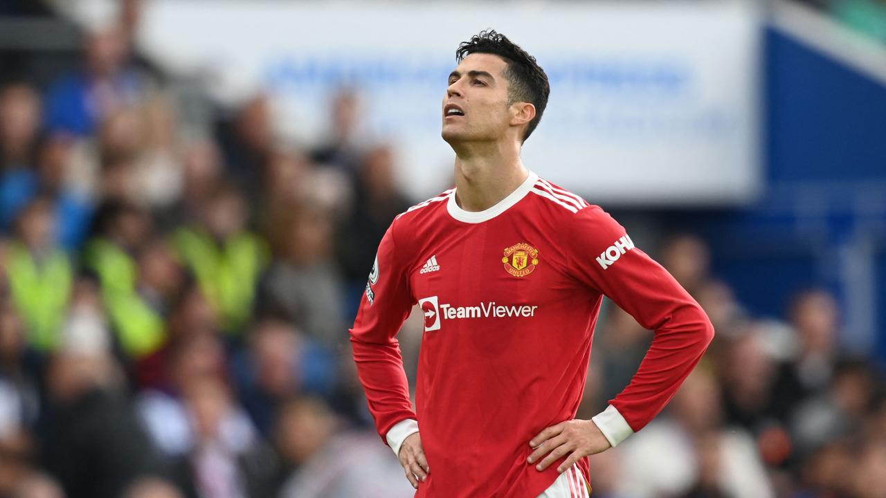 Ronaldo could not save Manchester United. (Photo by Glyn KIRK / AFP)