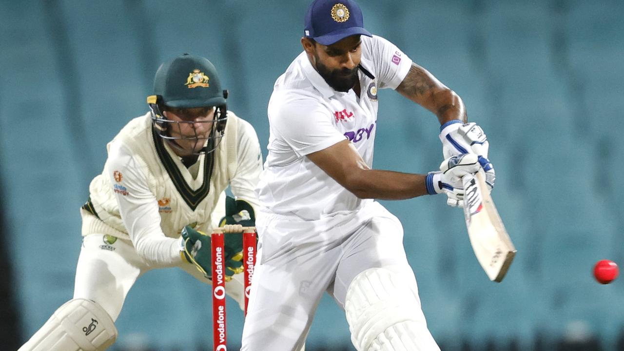 India's Hanuma Vihari during Day 2 of India v Australia A day/night tour match at the SCG. Picture. Phil Hillyard