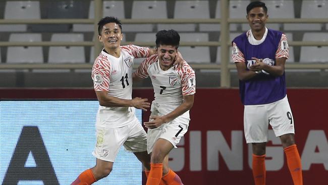 India's Sunil Chhetri bagged a brace.