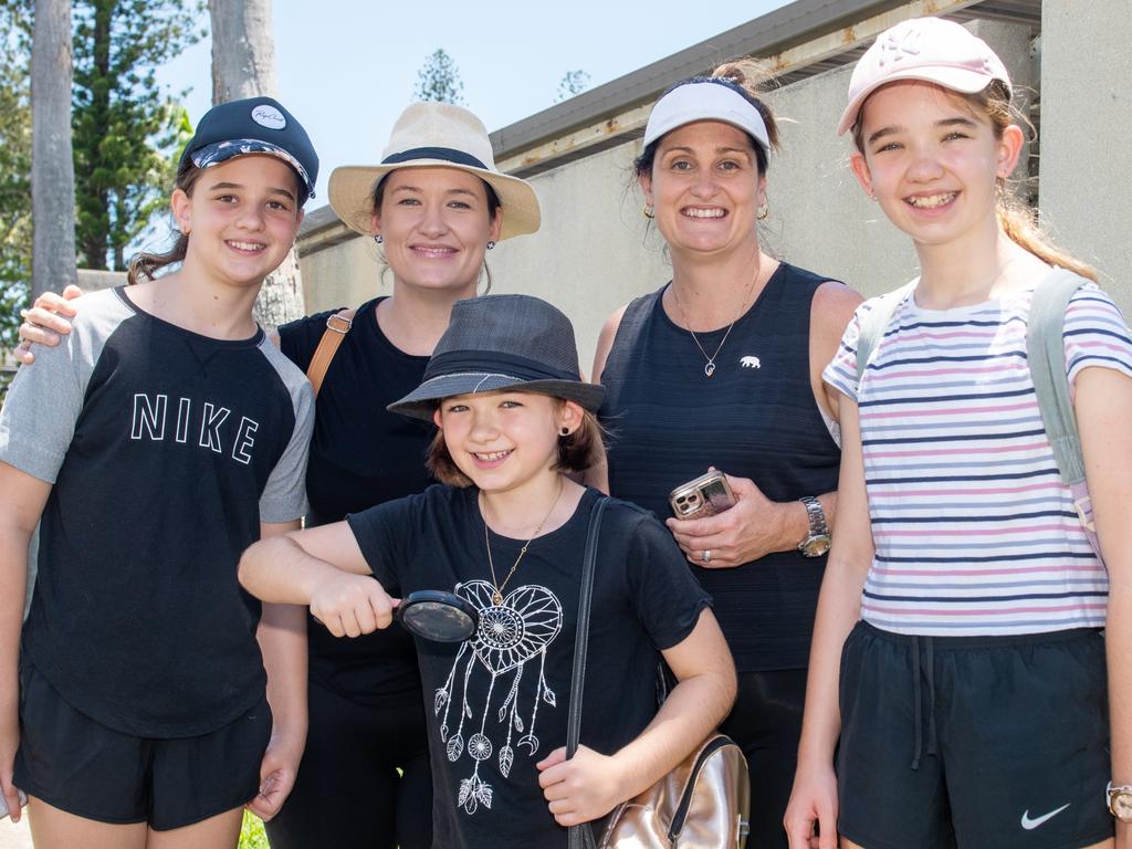 Lacie Clarke, Abby Walsh, Xanthie Walsh, Hayley Clarke and Zahli Walsh at CSI Mackay CBD.Picture: Michaela Harlow