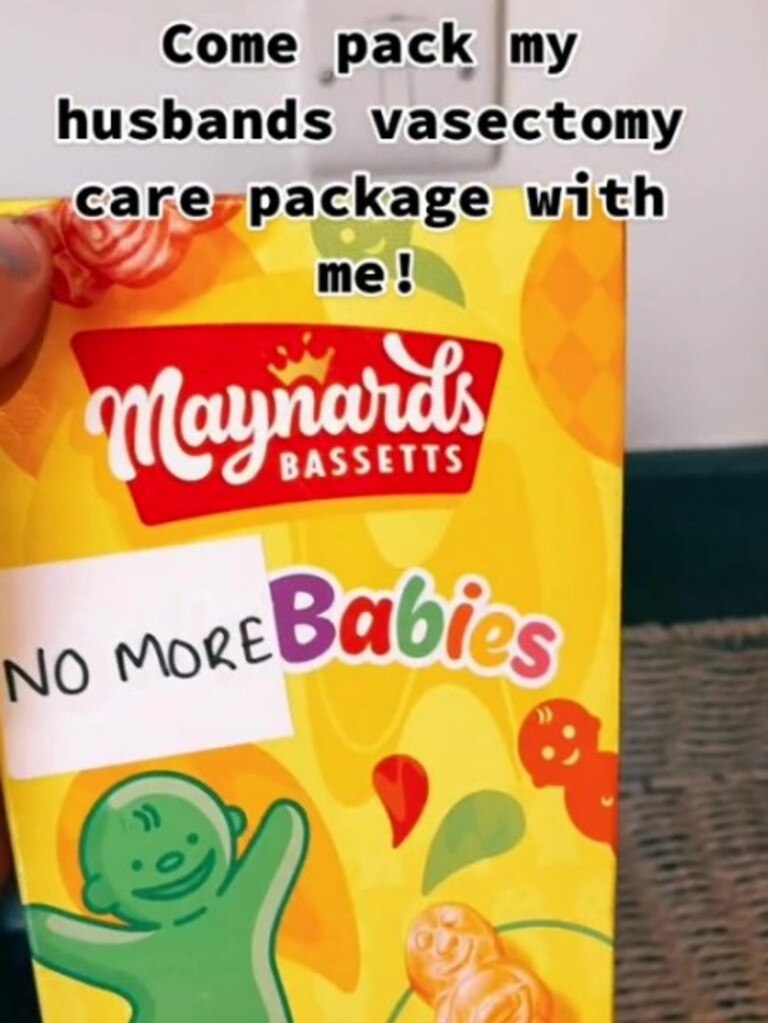 Natalie’s care package for her husband didn’t go down well with some people. Picture: nataliechard/TikTok.