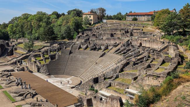 Ancient Roman amphitheatre in Fourviere, Lyon.