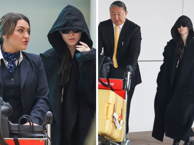 Dove Cameron arrives in Australia