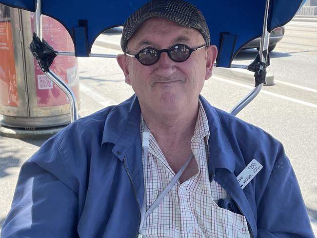 Gospel singer Glen Fisher is a regular performer around Southbank and the Arts Centre in Melbourne. Picture: Athos Sirianos