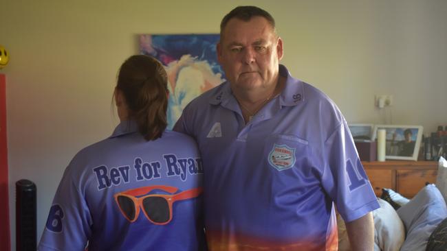 Graeme and Annette Kimball in their Rev For Ryan shirts.