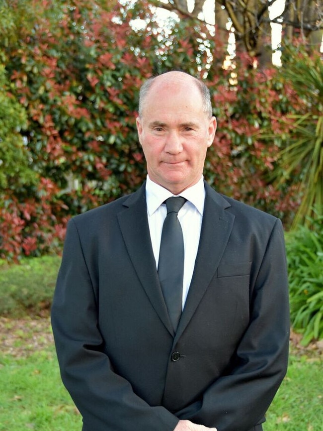 Mayor Greg Howard, of Tasmania's Dorset Council, who is currently suspended.