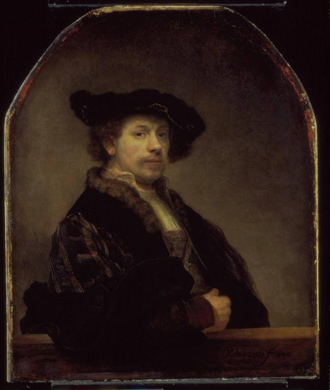 Rembrandt van Rijn Self portrait at the age of 34 1640. Picture: Supplied.