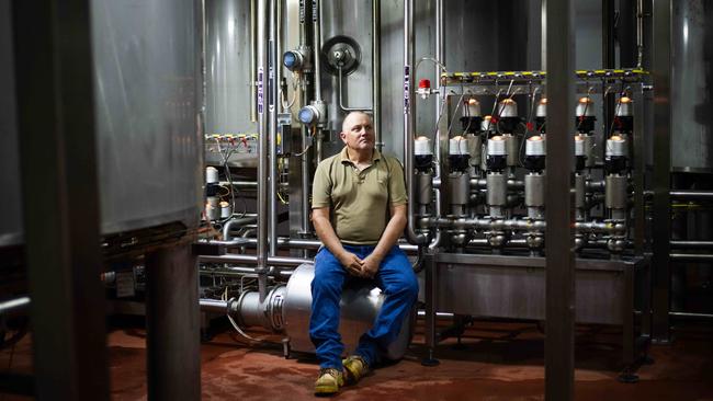 Norco farmer Andrew Wilson at the Norco ice cream factory in Lismore. Photo: Elise Derwin