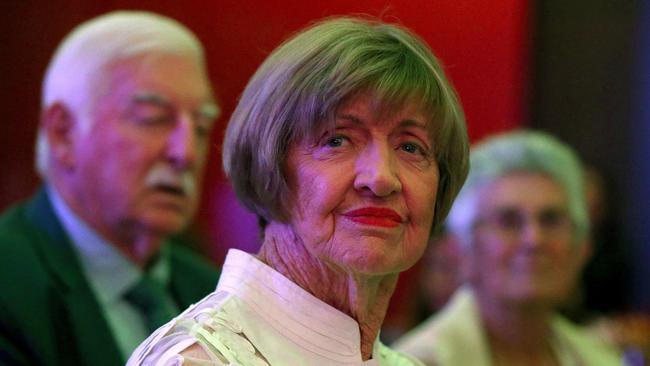 Margaret Court attends the 2019 Fed Cup Final official dinner in Perth last month. Picture: Getty Images