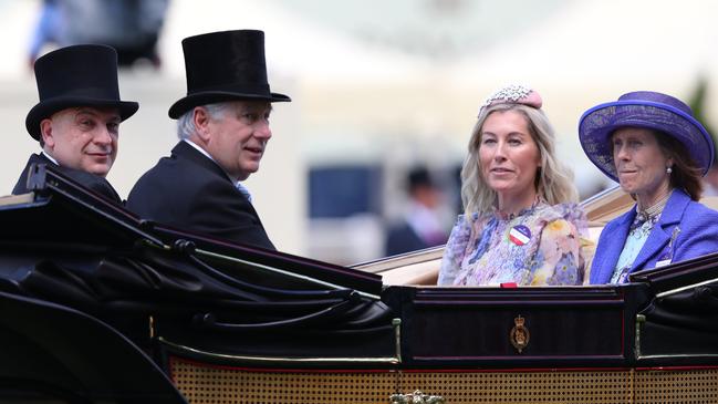 Peter V'landys and Philippa V'landys arrive at Ascot Racecourse in June. Picture: Alex Livesey/Getty Images