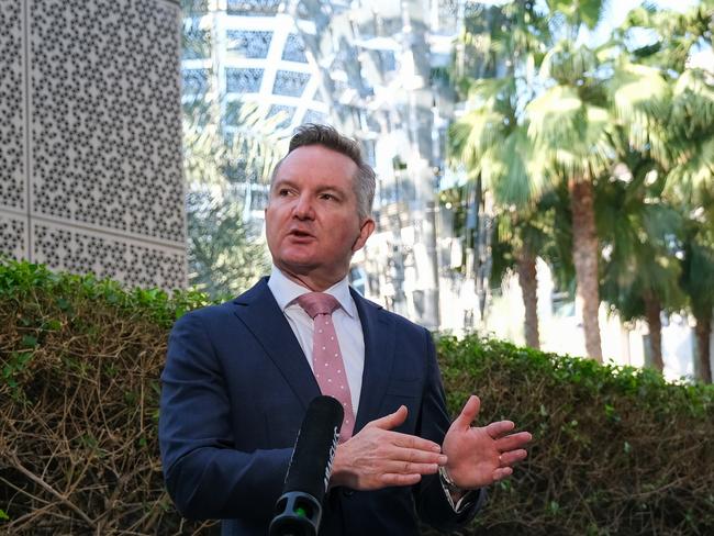 Climate change Minister Chris Bowen at the COP28 in Dubai on Monday. Photo: Jacquelin Magnay