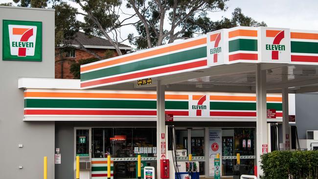 SYDNEY, AUSTRALIA - NewsWire Photos JUNE 30, 2021: A general view of signage at a 7-Eleven Petrol Station in Sydney. Picture: NCA NewsWire / James Gourley