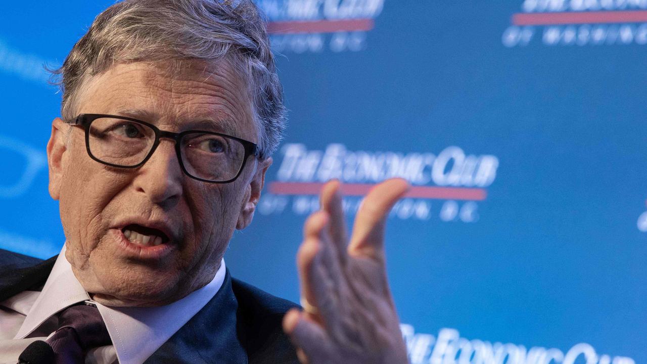 Mr Gates lost the number two spot after donating billions to charity. Picture: Nicholas Kamm/AFP