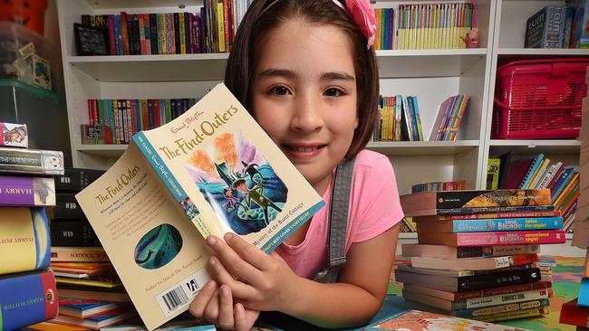 Lia Henrichs of Boronia reads all the time. Picture: Tony Gough