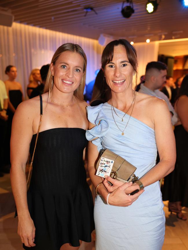Lauren Brown and Shelley Curtis at the Gold Coast Titans NRLW 2025 Season Launch at Isoletto The Star Gold Coast. Picture, Portia Large.