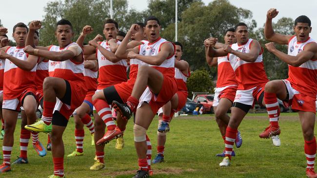 YVMDFL (Div 1) footy: olinda Ferny Ck v mt evelynAFL international cup: Tonga versus Japan at Elgar Park, Box Hill North. Pictures:Angie Basdekis