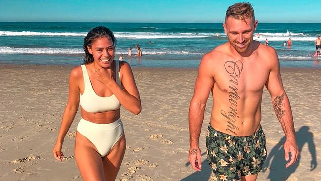 Bryce Cartwright has returned to Sydney with wife Shanelle. Picture Supplied