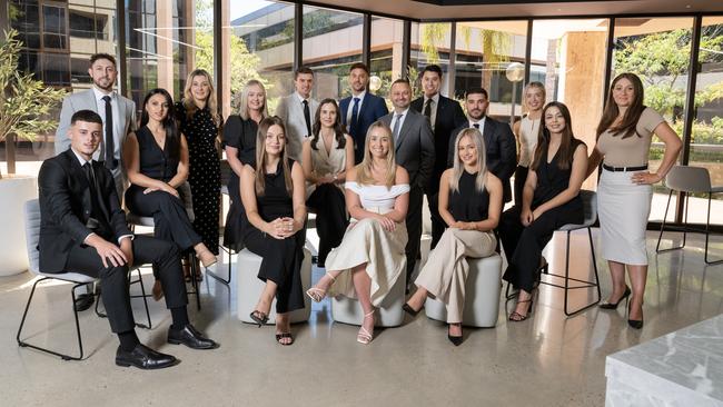 The Financia team at their new CBD HQ. Picture: Supplied by Financia