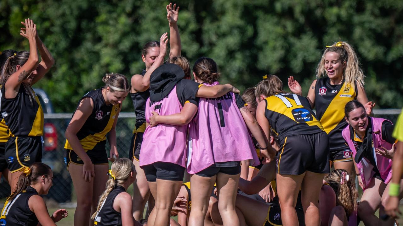 Bakers Creek Tigers Women's team was victorious in the AFL Mackay 2024 grand finals. Picture: Daniel McLean