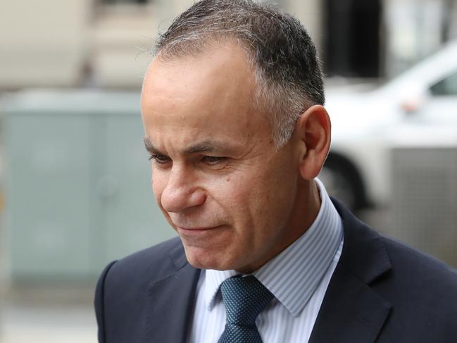 Victorian Opposition Leader John Pesutto arrives at the Federal Court. Picture: David Crosling