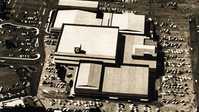 Footprint of Chermside shopping centre in the 1960s.