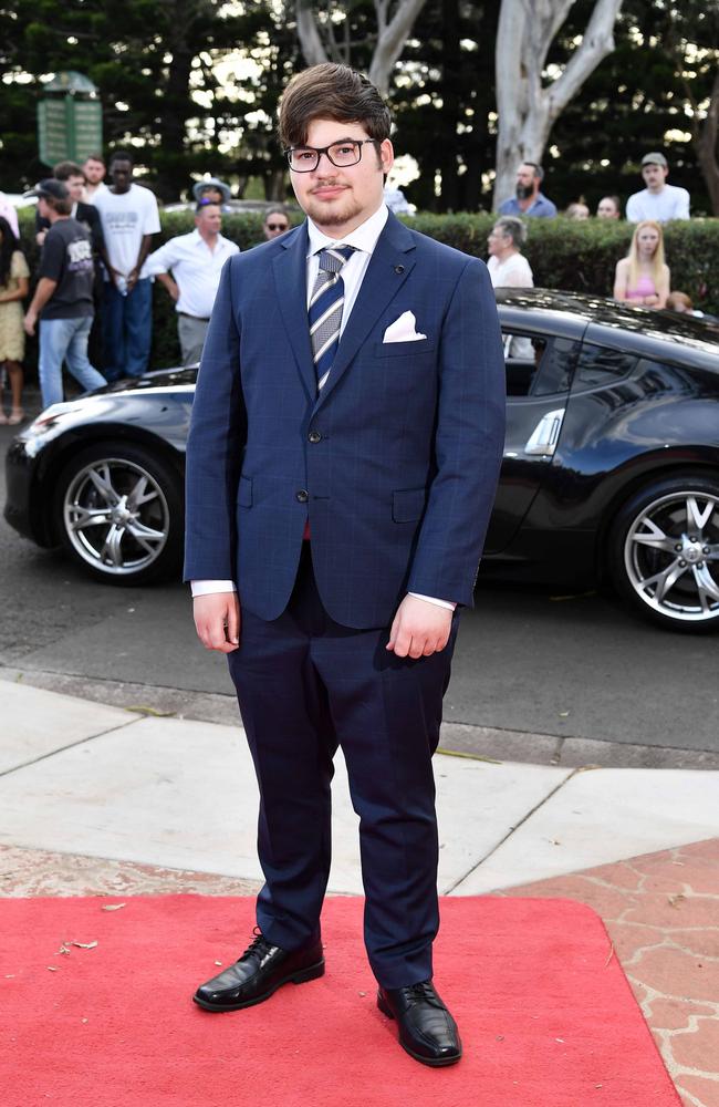 Ryan Britton at Centenary Heights State High School formal. Picture; Patrick Woods.