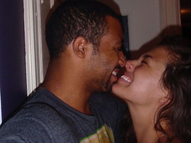 The 33-year-old and her husband Justin Ervin. Picture: Instagram