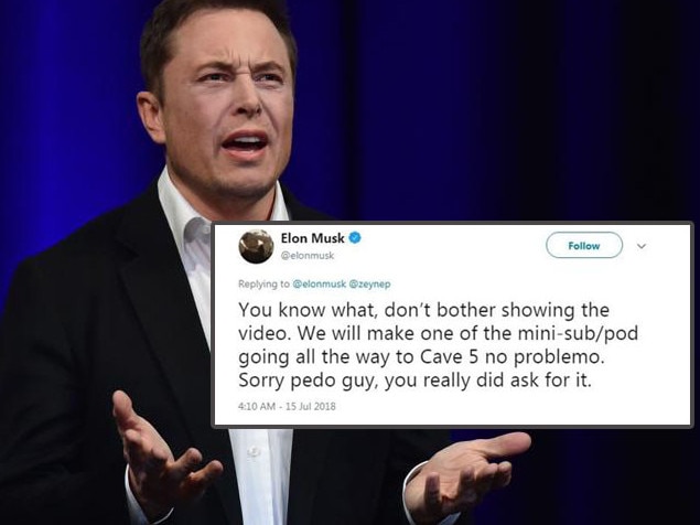 Elon Musk pedo Twitter attack on cave diver.