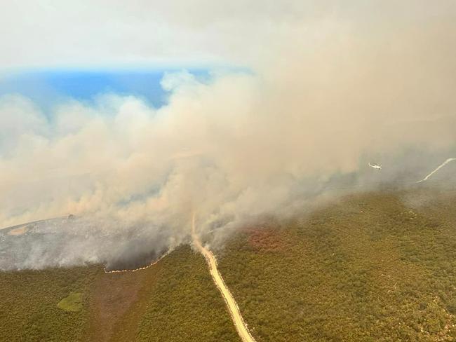 A blaze has erupted in northern NSW near Evans Head. Picture: RFS/Twitter