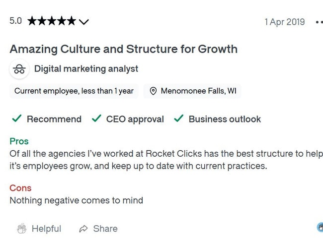 Prior to 2024, the reviews were largely positive and often praised the company’s culture and focus on work-life balance. Picture: Glassdoor