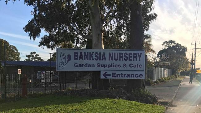 A real estate sign has gone up at the site of Banksia Nursery in Wantirna South with the listing describing it as " a landmark corner block".