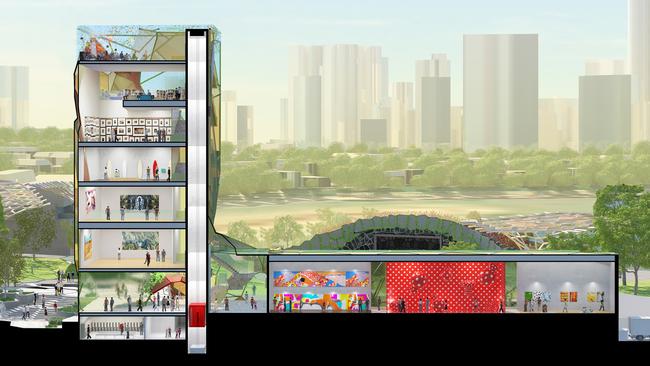 An artist’s impression of the proposed Gold Coast Art Gallery to be built at the Gold Coast Cultural Precinct at Evandale.