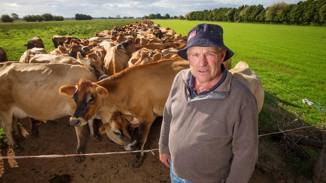 Max Hann, a Murray Goulburn Farmer from Lockington. Picture: Mark Stewart