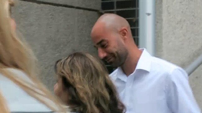 Jean-Pierre Mouawad smirks as he leaves court on Thursday. Picture: Lauren Ferri.