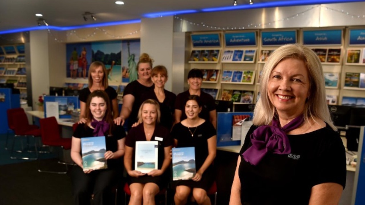 Debbie Rains is the owner of five Travel Associates franchise agencies in regional Queensland, three in Townsville, in Mackay and Rockhampton. Picture: Evan Morgan