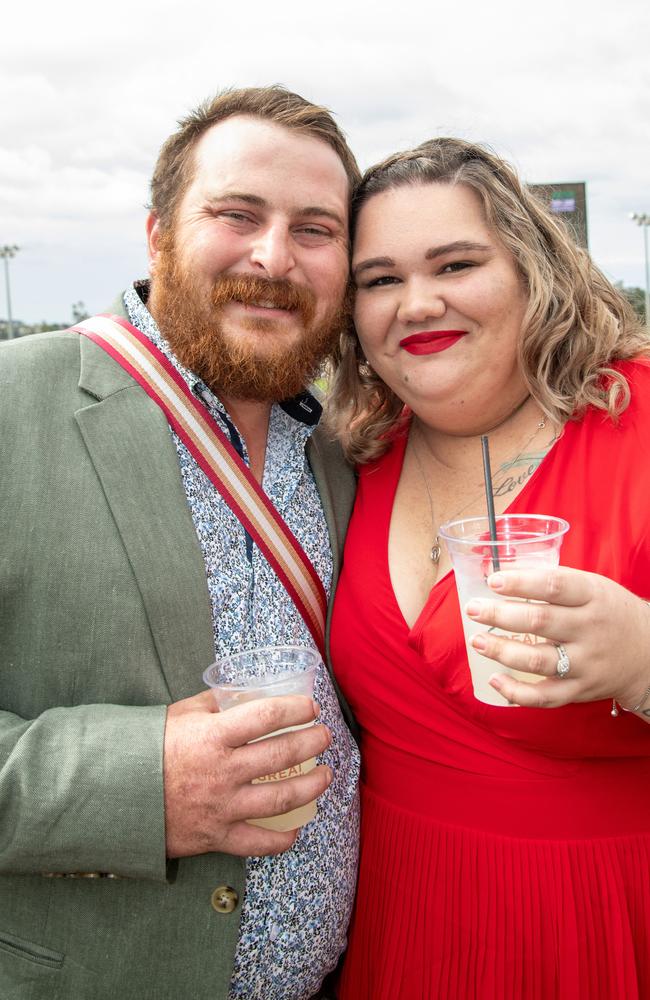 Sam and Chloe Hamilton. IEquine Toowoomba Weetwood Raceday - Clifford Park Saturday September 28, 2024 Picture: Bev Lacey