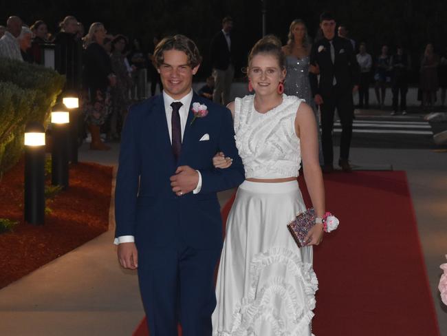 Toby Spiller and Grace Ball at Assumption College Warwick formal