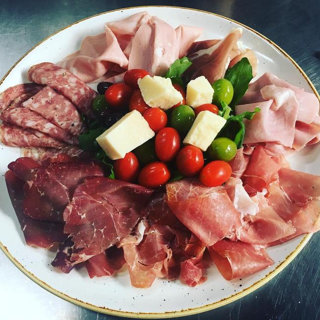 An antipasto platter from Bar Machiavelli.