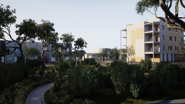 Concept image of the new Oaklands Green public housing development. Picture: Supplied