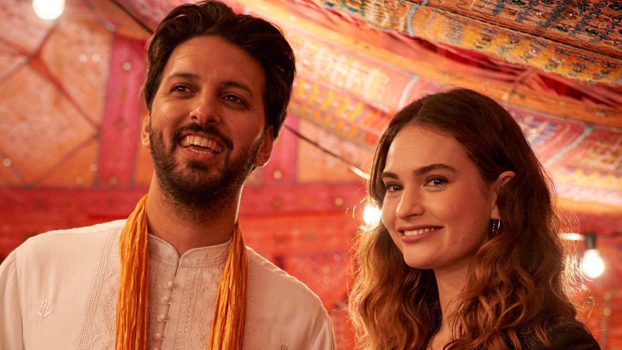 Shazad Latif- and Lily James are friends in real life.