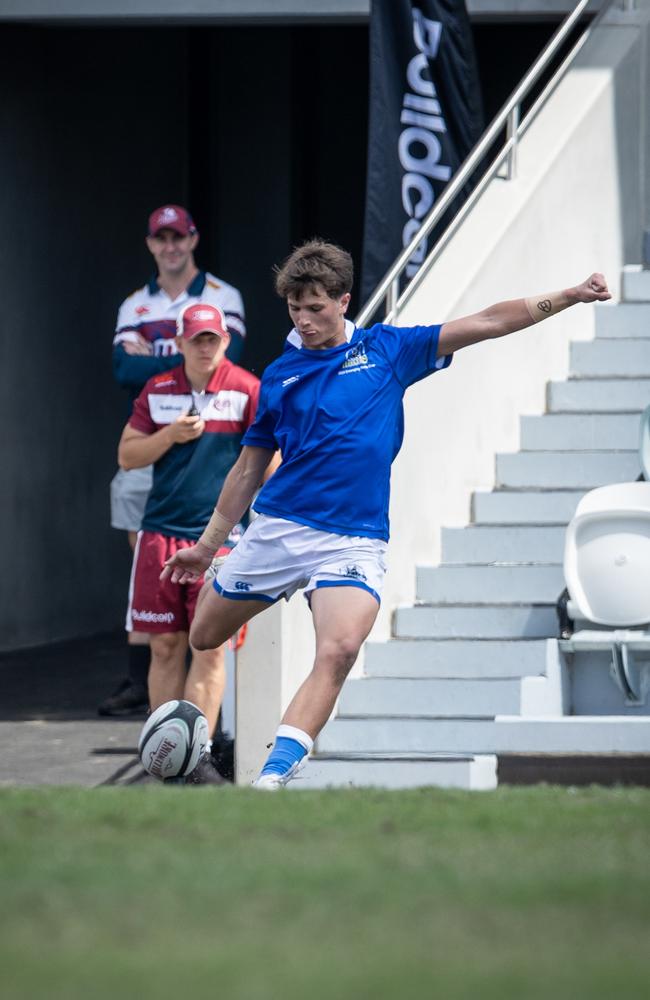 Action from the Queensland Country Under-16s clash. Picture: QRU Media/ Anthony Wingard.