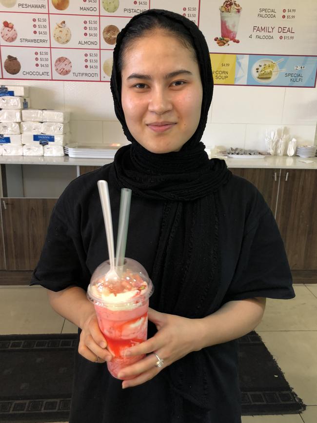 Kainat Ahmed at Agha Juice House. Picture: Simon Wilkinson