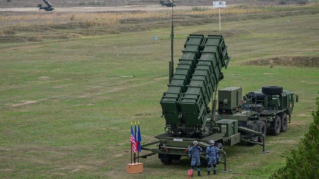 A Romanian Patriot rocket launcher system near the Black Sea. Bucharest announced on Thursday it would send a Patriot system to Ukraine. Picture: AFP