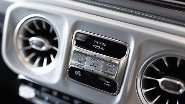 The 2025 Mercedes-AMG G 63 features an off-road cockpit. Picture: Mercedes-Benz Australia